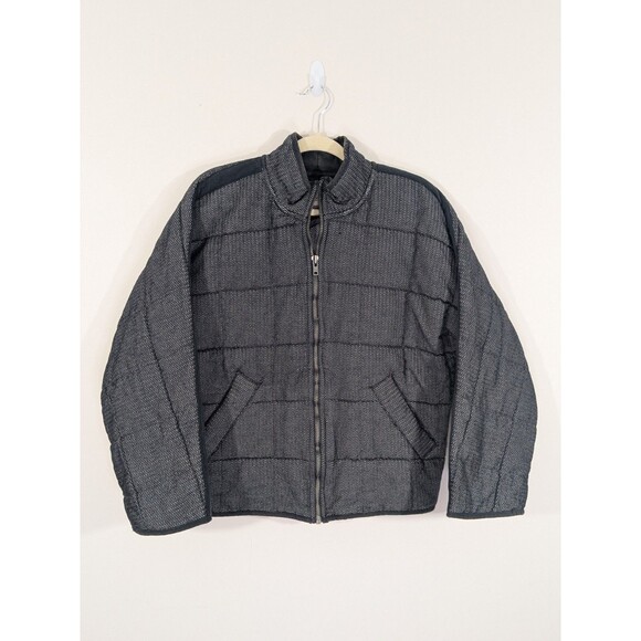 Nwot Free People Women's Black Dolman Quilted Knit Zip-Up Jacket Size Small - Picture 4 of 14